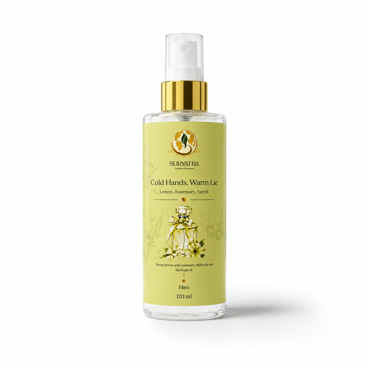 Cold Hands, Warm Lie Luxury Body Mist for Men | Lemon, Rosemary & Neroli Fragrance | Citrus Aromatic Fine Fragrance Mist | Refreshing Perfume Body Spray for Everyday Wear | 120ml-image-36