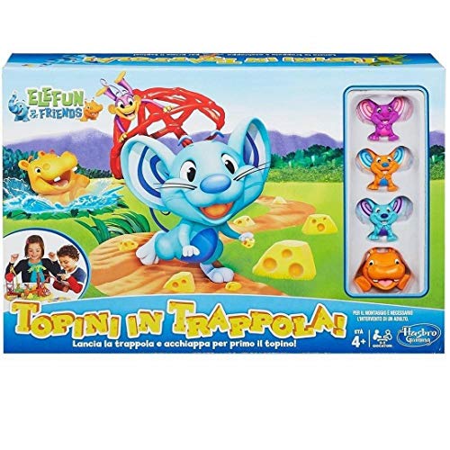 Hasbro A49731750 Playskool Attrap’Souris Jeu pour Enfant (français Non Garanti) Version Italienne Medium Multicolore