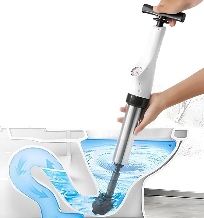 vroxy toilet drain blaster plunger high pressure un-blocked plumbing tool, toilet plunger plumbing tools plungers applied to sink, bathroom, floor drain, clogged pipe (1pcs)
