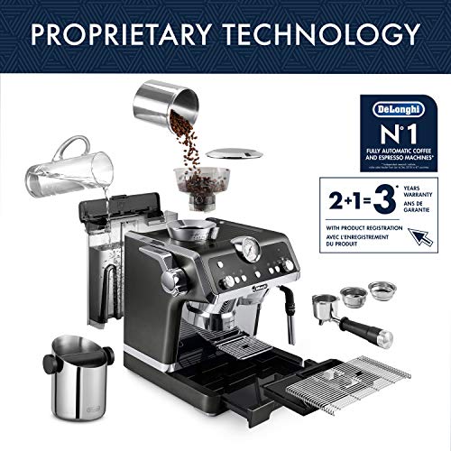 DeLonghi-La-Specialista-Espresso-Machine-with-Sensor-Grinder-Dual-Heating-System-Advanced-Latte-System-Hot-Water-Spout-for-Americano-Coffee-or-Tea-Black-EC9335BK