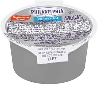 Kraft Philadelphia Light Cream Cheese - Cup, 1 Ounce -- 100 per case.