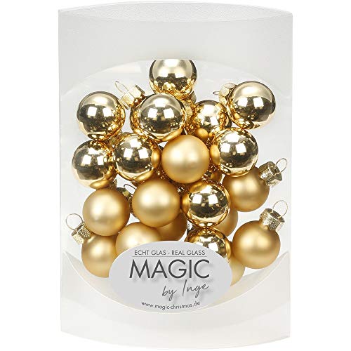 MAGIC 25 STK. Weihnachtskugel 2cm Glas Weihnachtsschmuck...