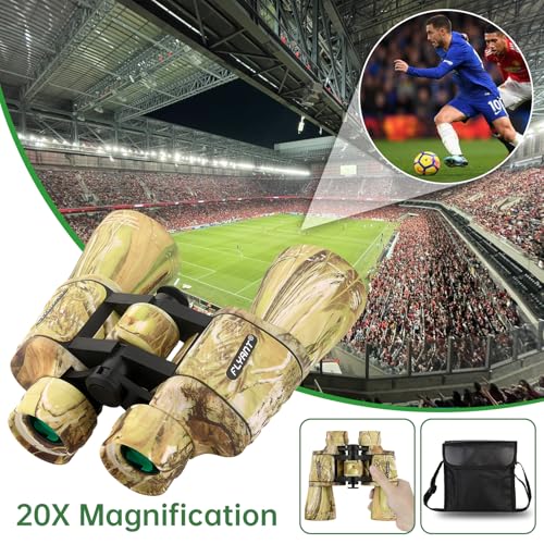 Image of 20x50 High Powered Binoculars for Adults, Waterproof Binoculars with Low Light Vision for Bird Watching Hunting Camping Travel Cruise Hiking Sports Stargazing, Birthday Gifts for Men