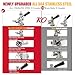 MRbrew All 304 Stainless Steel Keg Coupler, Commercial Sankey Kegerator D System Keg Tap Dispenser for I.D 5/16'' Draft Beer Line Gas Brewing Tubing with Check Valve Sealing Washer Hose Clamp