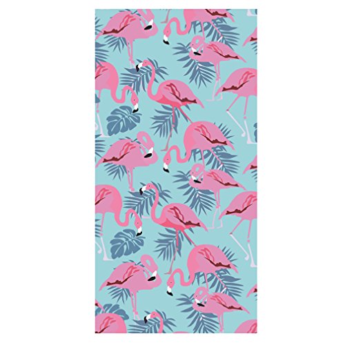 SeBeLi Strandtuch Extra Große Badetuch Microfiber 70x150 cm Cartoon Strand Handtuch Badetuch Duschtuch (Flamingo C)