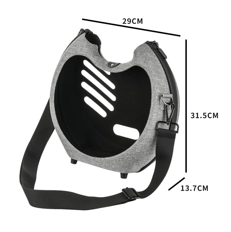 Custodia protettiva per altoparlante Harman Kardon OS6, guscio rigido in EVA con tracolla, copertura audio impermeabile con imbottitura interna, Grigio, Unisex