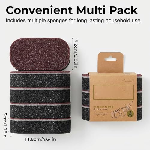Magic Cleaning Sponges Eraser, Non-Scratch Dual-Sided Sponges, Multi-Functional Non Scratch Scrub Sponge for Kitchen Bathroom Wall Floor Sink Tub Stain Removal (15pcs) Kitchen Essentials - Image 2