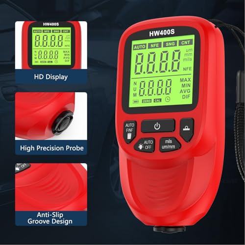 Medidor Digital de Espesor de Revestimiento Fabater HW400S miniatura 5