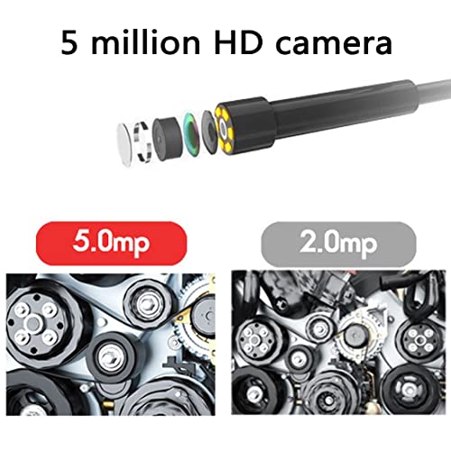 Borescopes WIFI autofocus endoscoop, met 5,0 megapixels industriële draadloze inspectiecamera, met 6 verstelbare LED… - Image 4