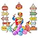 KATUMO Carnival Decorations, 11 Pcs Large Circus Carnival Signs Circus Theme Party Signs Carnival Party Supply Decor Paper Cutouts with Glue Point Dots and 2 Ropes