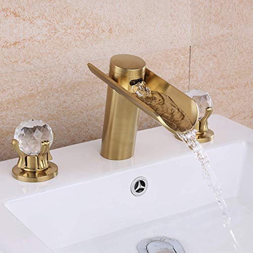 Robinet mélangeur de lavabo cascade anti-éclaboussures pour évier de salle de bain design