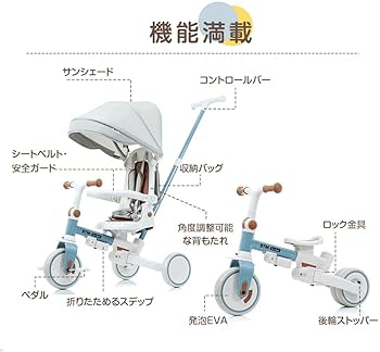 Amazon.co.jp: BTM 子供用三輪車 7in1 折りたたみ 手押し 7way 1 Amazon.co.jp: BTM 子供用三輪車 7in1 折りたたみ 手押し 7way 1
