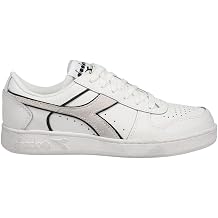 Diadora Mens Magic Basket Low Icona Lace Up Sneakers Shoes Casual - White