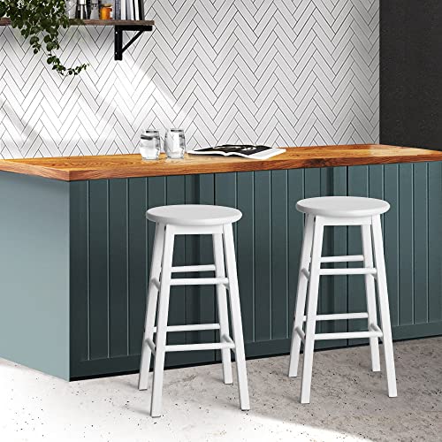 image for Artiss Bar Stools Stool Set of 2 Kitchen Swivel Counter Barstools Dini
