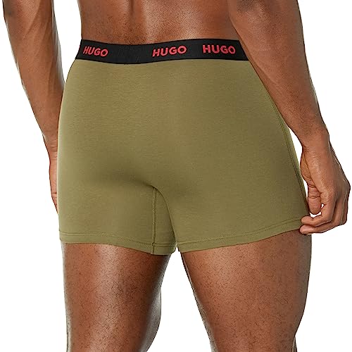 HUGO Men's 3 Pack Stretch Cotton Boxer Briefs3