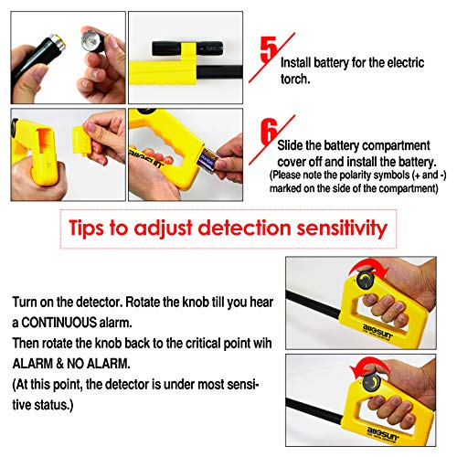 all-sun Junior Metal Detector for Children DIY Toy, Yellow - Thumbnail 6