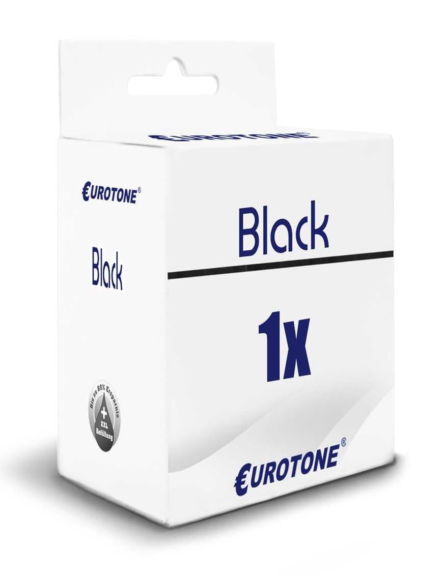 Eurotone 2x Cartucce Compatibili HP 302XL - 1 Nero E 1 Colore CMYK Per Stampanti DeskJet, OfficeJet, Envy - 2