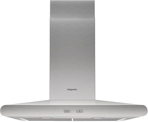 Hotpoint PHC7.7FLBIX Campana extractora de chimenea, acero inoxidable