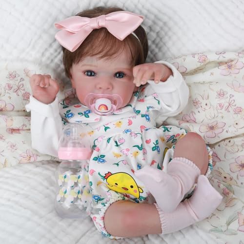 Muñeca Reborn Realista de 18 Pulgadas para Niñas miniatura 1