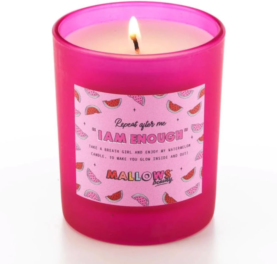 Mallows BeautyCoconut & Vanilla Candle | Organic Scented Candle – Room Fragrance for up to 30-Hour Burn Time | Soy Wax Candle | Aromatherapy Candle – Soothe Your Tension & Promote Relaxation