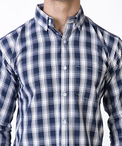 Image of TrapNation Men's Checkered Regular Fit Shirt