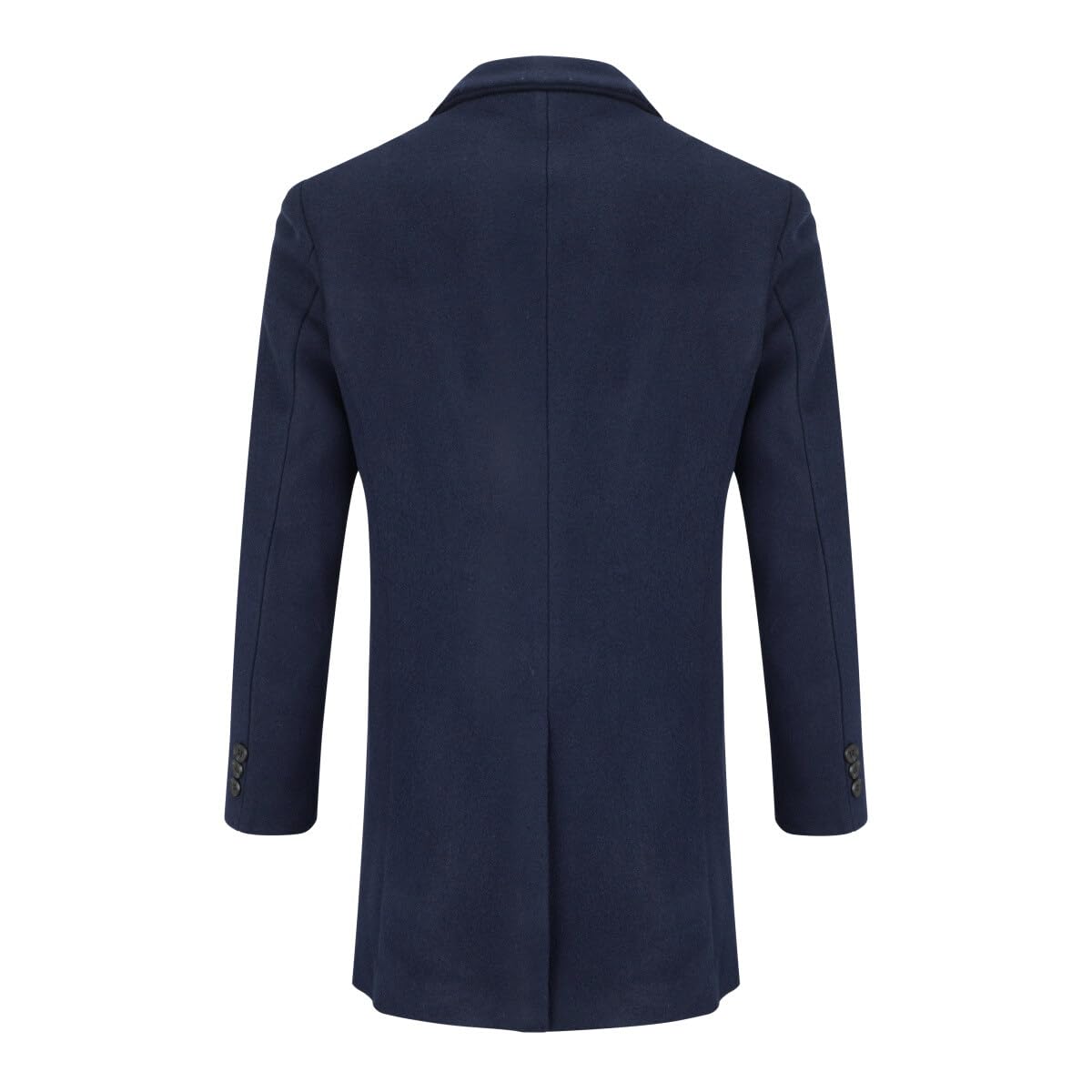 Allthemen Cappotto Lungo da Uomo Casual Trench Invernale in Lana Cappotti Spessa a Due Petti Outerwear a Vento Parka