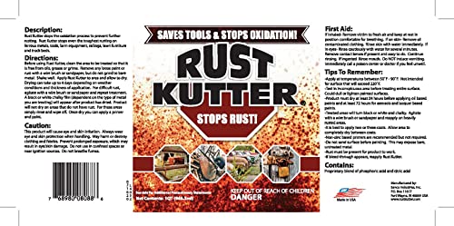 Rust Kutter 8088 Stops Rust And Converts Rust Spots To Leave A Primed Surface Ready To Paint thumb #6