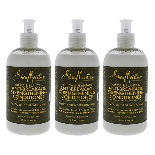 Shea Moisture Yucca & Plantain Condition 13 Ounce (384ml) (3 Pack)