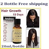 2x Andrea Hair Growth Essence Hair Loss Treatment ginger genseng get dense hair