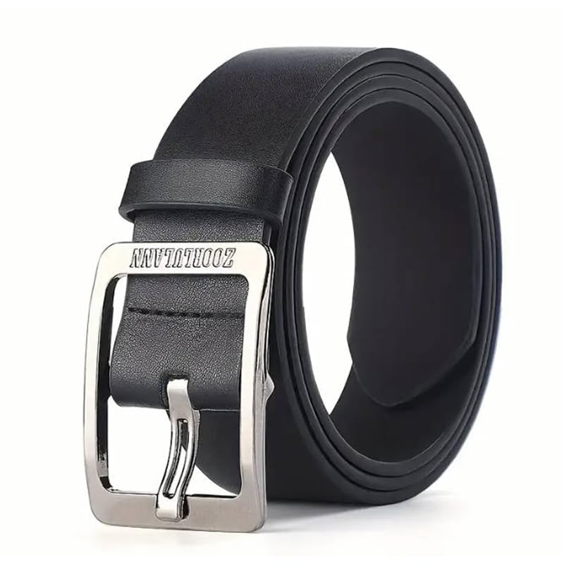 Versatile PU Leather Belt for Men & Women - Casual to Business, Perfect for Jeans & Dresses, Durable Pin Buckle Design
