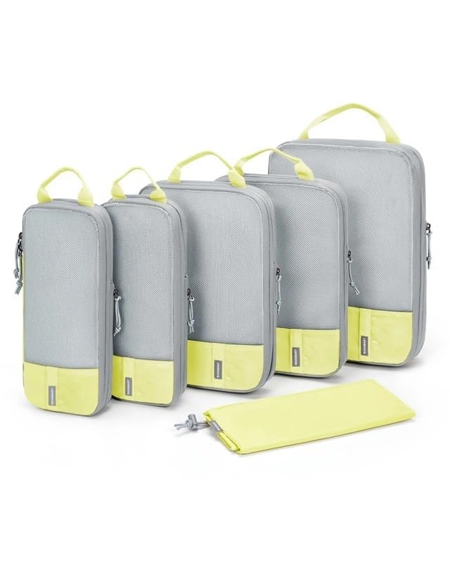 Kompressions-Packwürfel für Reisen, erweiterbare Kompressions-Packwürfel, leichte Reise-Aufbewahrungstaschen für Gepäck zum Organisieren von Kleidung und Accessoires, einfach zu packen und zu