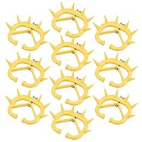 Nasenring für Kühe 10 Stücke, Rinder Nutztier Absetzen Nasenring Kunststoff Kuh Entwöhnung Ausrüstung mit Stacheln, für Kuh Kalb Verhindern Saugen