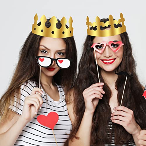 Abellio 20 Stuks Gouden Papieren Kroon, Verjaardag Koning Kronen Gouden Papieren Feesthoeden voor Kinderen Volwassenen… - Image 6