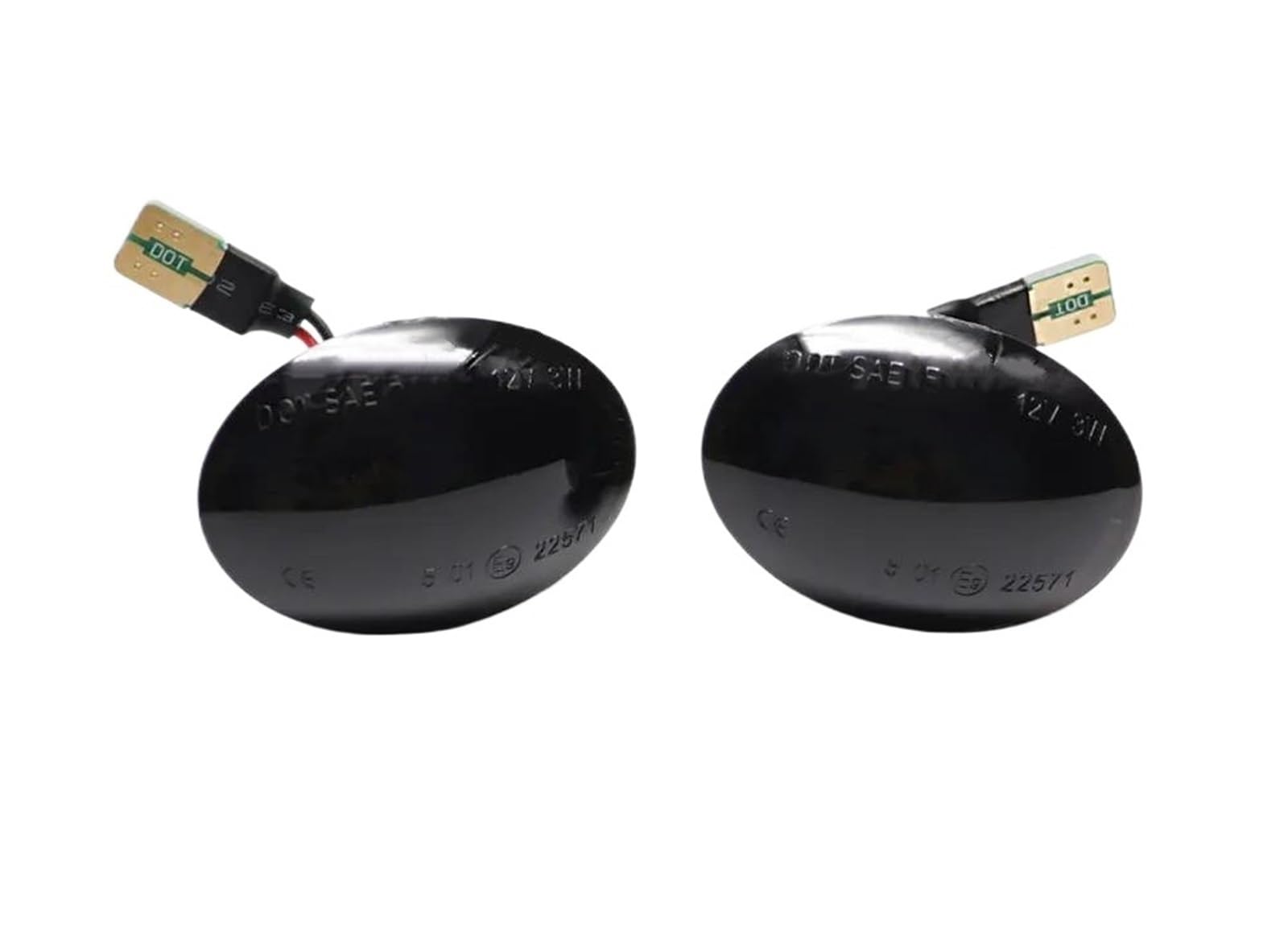 Piloto intermitente Luz LED dinámica señal giro intermitente lámpara indicador lateral para Lancia para Lybra 1999-2005 luces guardabarros coche 2 uds. Luz señal giro ( Color : No Dynamic black )