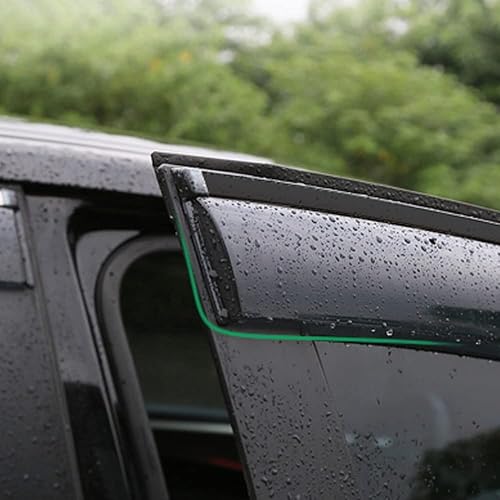 Miniatura 5 de Compatible con N-issan Navara D40 NP300 2004-2020 deflectores de viento para ventana lateral automática, viseras de protección contra la lluvia,