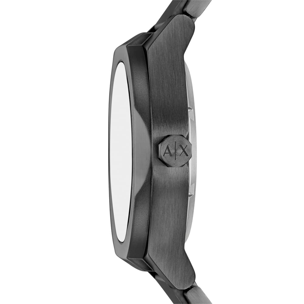 Armani Exchange Męski analogowy automatyczny zegarek z bransoletą ze stali nierdzewnej AX4195