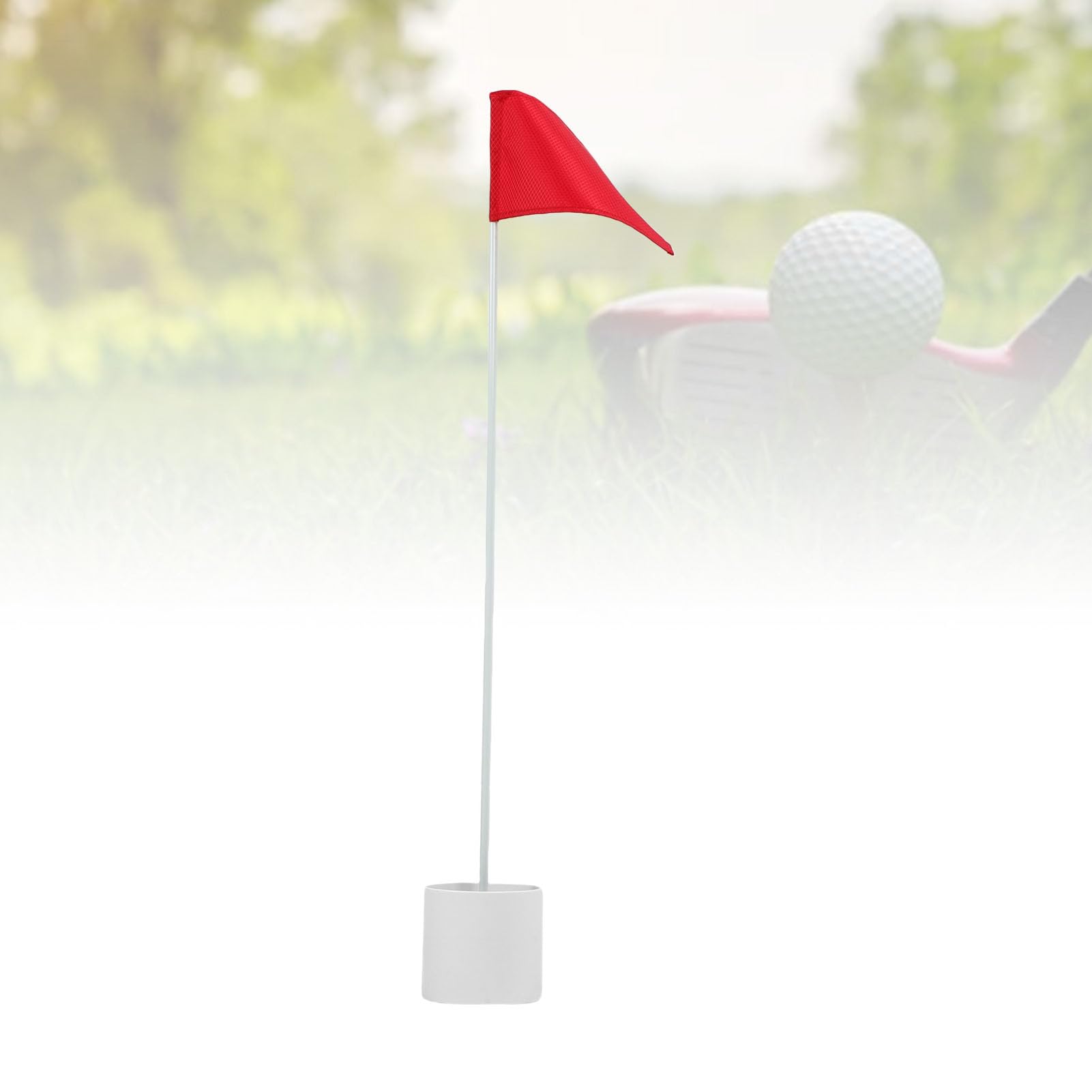 Putting Green Flagstick-Set, Langlebige Drainagelöcher für Outdoor-Übungen auf Platz, Kunststoff-Nylon
