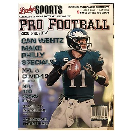 Lindy's Sports Pro Football Magazine 2020 Preview [Wentz Cover]