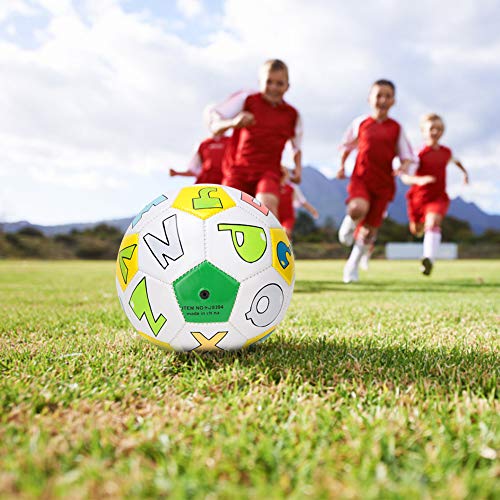 Soccer Ball Toy Gift Netter Mini-Trainingsball für Babys und Kleinkinder Sicherer Sport für Anfänger und Kinder zum Spielen und Trainieren im Innen- und Außenbereich(Buchstabe)