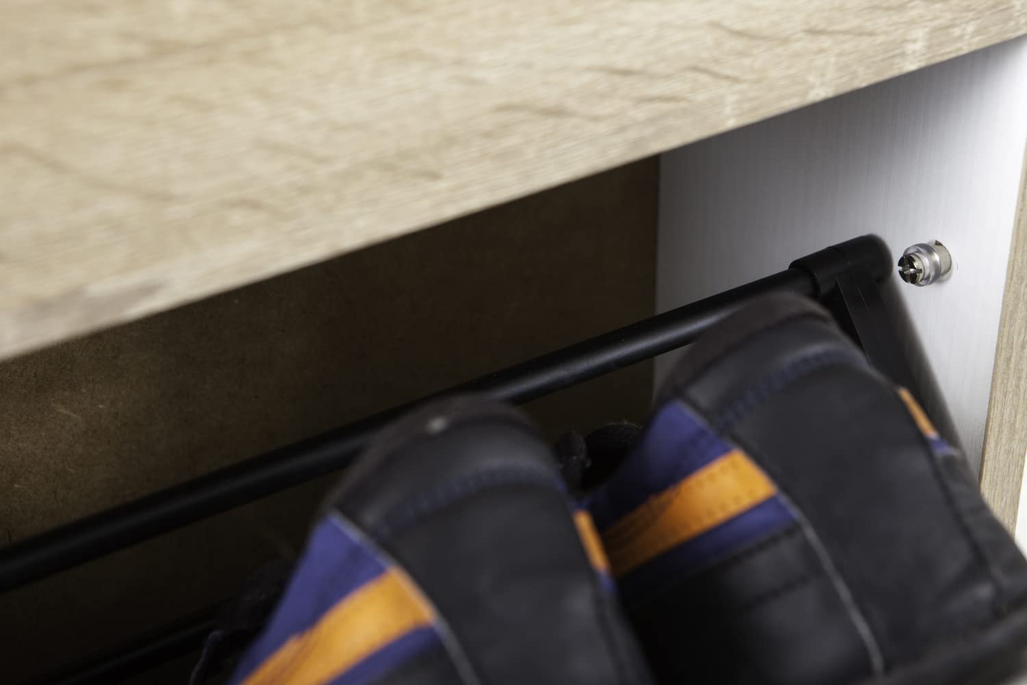 Composad | Scarpiera della Linea FACILE con 5 Ribalte fino a 12 Paia di Scarpe, Scarpiera Salvaspazio, Slim, (LxAxP) 65,10x163,60x15 cm, Colore Rovere Sonoma, Made in Italy