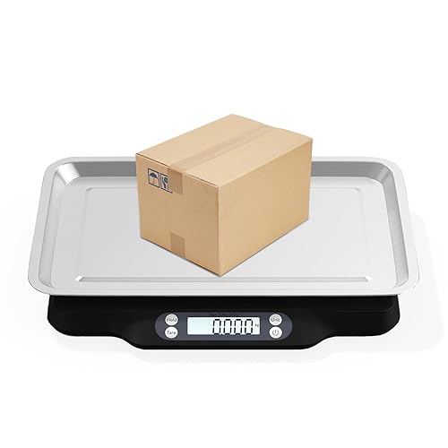 Miniatura 3 de Helsevesen Báscula digital para mascotas (66.1 lbs0.07 oz 66 libras0.1 oz), báscula postal, báscula de envío compacta, báscula de banco compacta,