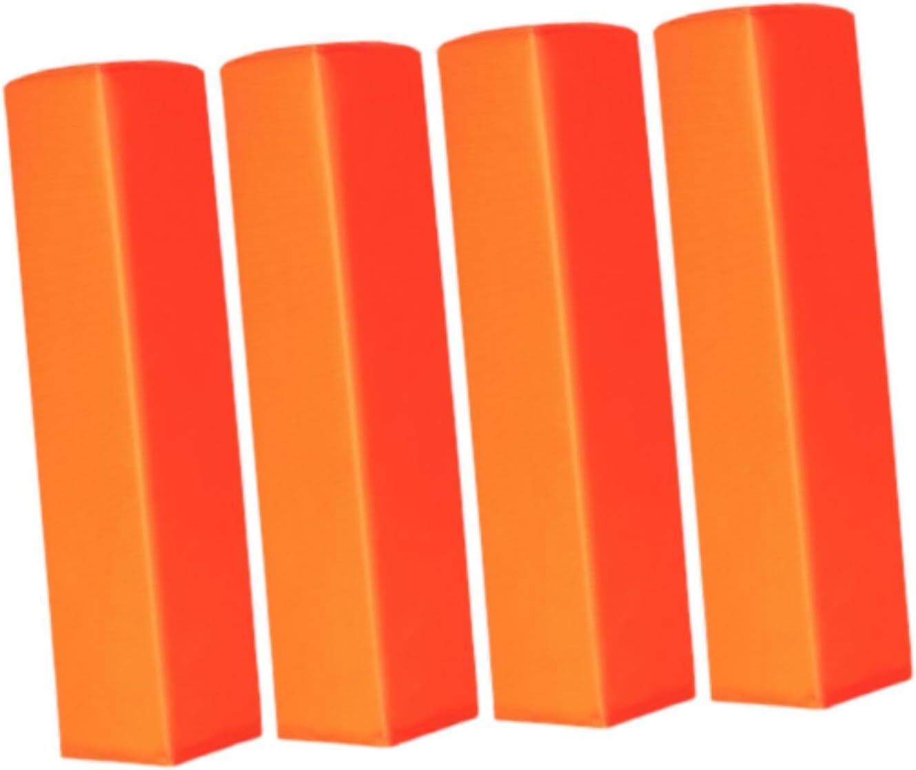4X Football End Zone Pylons, Playing Field Pylons Training Aid, Weighted Base Football Accessories, Football Field Marker