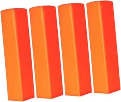 Football End Zone Pylons, 4-Pack Weighted Nylon Field Markers, Anchorless Training Aid for Game Day and Practice