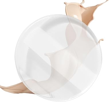 Body Care Applicator, 9cm/3.54in Round Silicone Puff, Cream Applicator, Full Body Applicator with Transparent Handle, Body Scrub, Full Body Care, Foot Bath, Face, Leg Care, for Women,