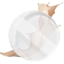 Body Care Applicator, 9cm/3.54in Round Silicone Puff, Cream Applicator, Full Body Applicator with Transparent Handle, Body Scrub, Full Body Care, Foot Bath, Face, Leg Care, for Women,
