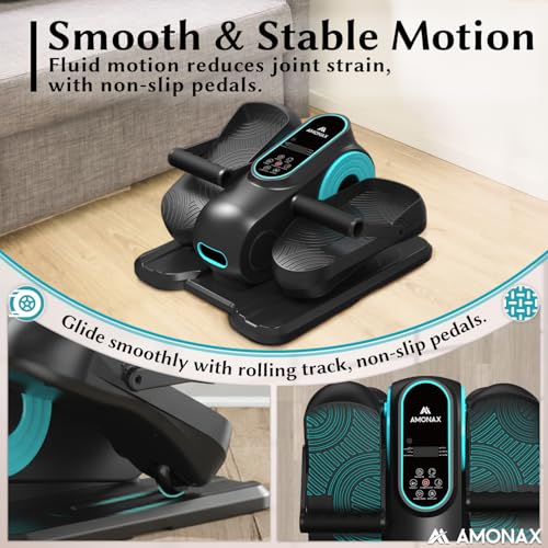 Amonax Elliptische Trainer, Mini-Hometrainer, Zittende Pedaaltrainer Voor Senioren, Volwassenen En Jongeren, Elektrische Mini-Draagbare Oefening, Elektrische Zittende Pedaaltrainer Voor Thuiskantoor - Afbeelding 4
