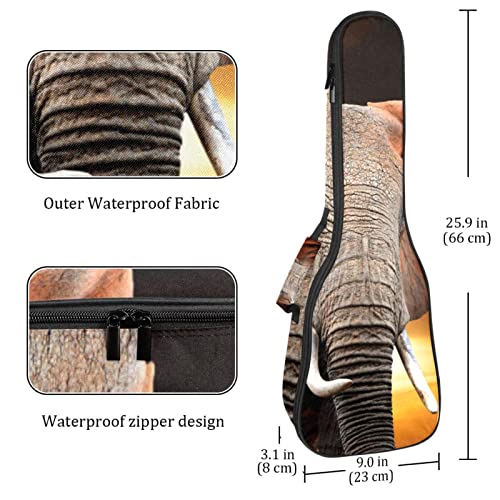 Housse pour ukulélé avec motif animal sauvage, éléphant et coucher de soleil de 10 mm, rembourrage épais de 53,3 cm, sac… - Les Beatles, Paul McCartney, John Lennon, RIngo Starr, George Harrison Housse pour ukulélé avec motif animal sauvage, éléphant et coucher de soleil de 10 mm, rembourrage épais de 53,3 cm, sac… – Image 5