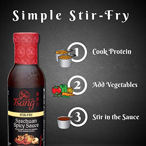 HOUSE OF TSANG Spicy Szechuan Stir-Fry Sauce, 11.5 Oz