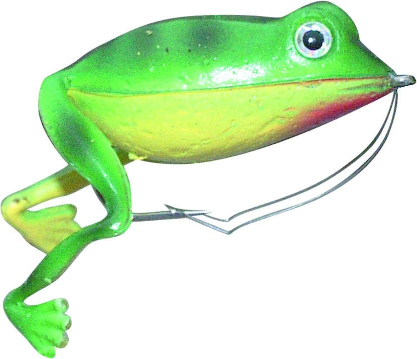 Harrison-hoge 3-frog-gw Superior Weedless Frog Bait, 3/8 Oz