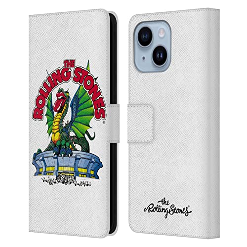Étui portefeuille cuir Rolling Stones iPhone 14 Plus pour le quotidien